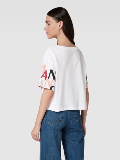 ARMANI EXCHANGE T-Shirt mit U-Boot-Ausschnitt Weiss 5