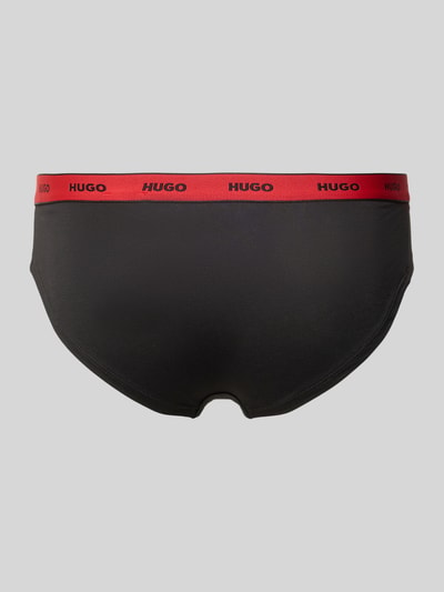 HUGO Slip mit Label-Print im 3er-Pack Black 3