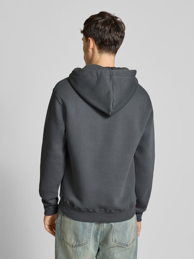 Alpha Industries Hoodie mit Logo und Känguru-Tasche Anthrazit 5