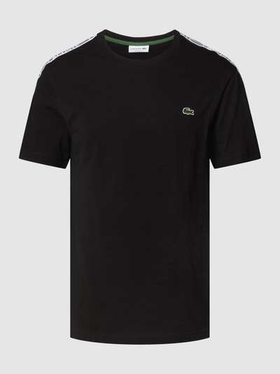 Lacoste T-Shirt mit Logo-Stitching Black 2