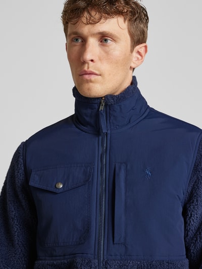 Polo Ralph Lauren Fleecejacke mit Label-Stitching Marine 3