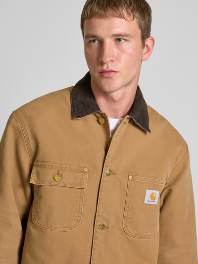 Carhartt Work In Progress Kurtka o kroju regular fit z wykładanym kołnierzem model ‘Chore’ Beżowy 3