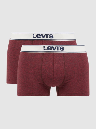 Levi's® Obcisłe bokserki w zestawie 2 szt. Bordowy melanż 1