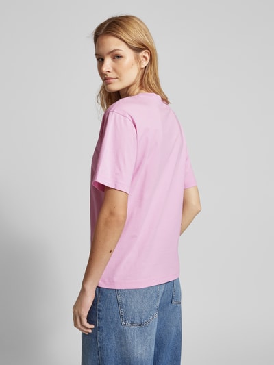 Jake*s Casual Oversized T-Shirt mit überschnittenen Schultern Rosa 5