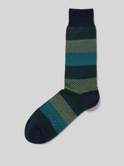 PAUL SMITH Socken mit Strukturmuster Modell 'HERMAN' Marine 1