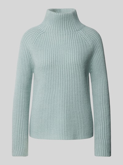 Drykorn Gebreide pullover met opstaande kraag, model 'ARWEN' Aquablauw - 2