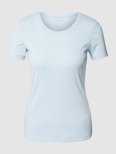 Montego T-shirt met ronde hals Lichtblauw gemêleerd - 2
