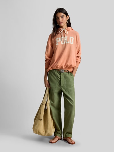 Polo Ralph Lauren hoodie in relaxed fit van katoenmix Koraal - 1