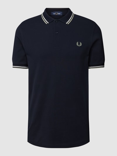 Fred Perry Poloshirt mit Logo-Stickerei Modell 'FRED' Marine 2