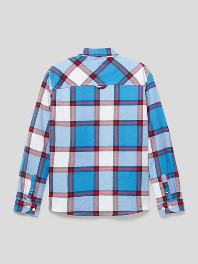 Tommy Hilfiger Teens Hemd mit Glencheck-Muster Hellblau 3