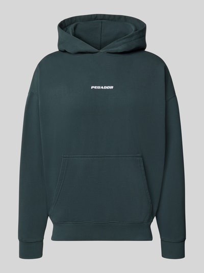 PEGADOR Oversized Fit Hoodie aus Baumwoll-Mix Modell 'CLARITA' Petrol 1