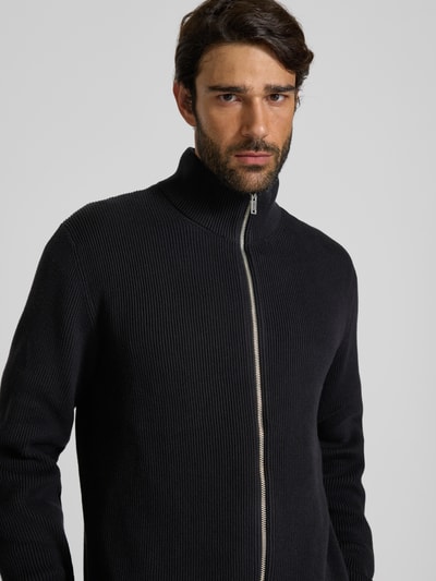 Lindbergh Kurtka z dzianiny z fakturowanym wzorem Czarny 3