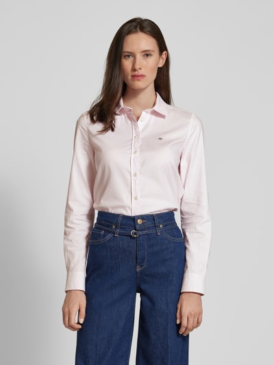 Gant Slim fit overhemdblouse met labelstitching Roze - 4