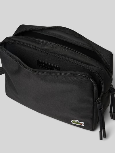 Lacoste Toilettas met 2 ritsvakken Zwart - 5