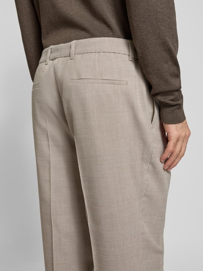 BOSS Tapered Fit Chino mit Bügelfalten Modell 'Genius' Beige 3