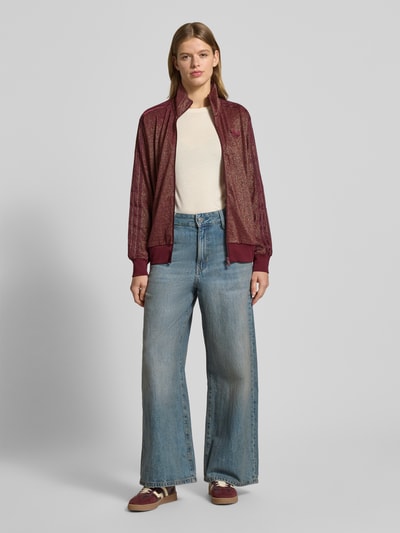 adidas Originals Bluza rozpinana ze stójką Bordowy 1