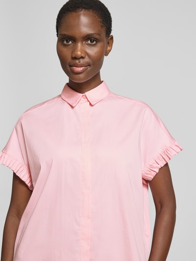 Smith and Soul Regular Fit Bluse mit verdeckter Knopfleiste Rosa Melange 3