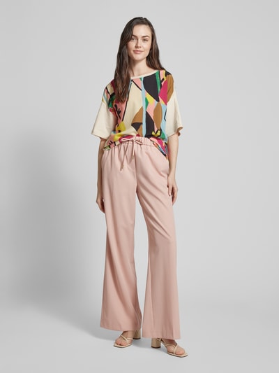 Weekend Max Mara T-Shirt mit Muster-Print Modell 'MALAGA' Rosa 1