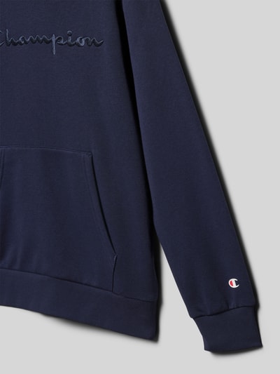 CHAMPION Regular Fit Hoodie mit Logo-Stitching Modell 'Icons' Marine 2
