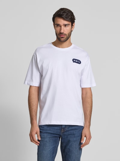 MCNEAL Loose fit T-shirt met ronde hals Wit - 4