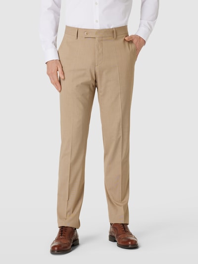 HECHTER PARIS Pantalon met persplooien Beige - 4