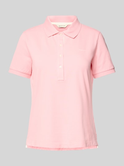 Gant Poloshirt mit Label-Stitching Pink 2