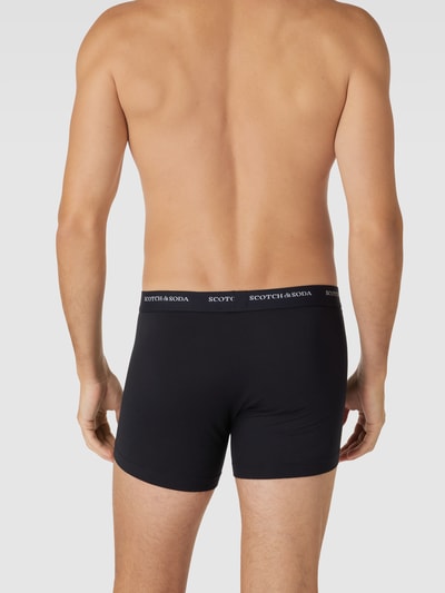 Scotch & Soda Boxershort met elastische band met logo in een set van 3 stuks Middengrijs gemêleerd - 4