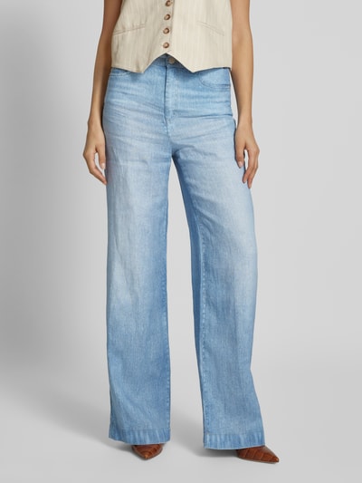 Marc Cain Flared Jeans im 5-Pocket-Design Bleu Melange 4