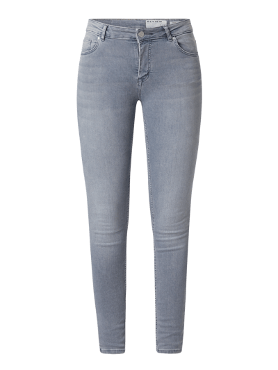 Review Jeansy o kroju skinny fit z dodatkiem streczu model ‘Minnie’ Jasnoszary 2