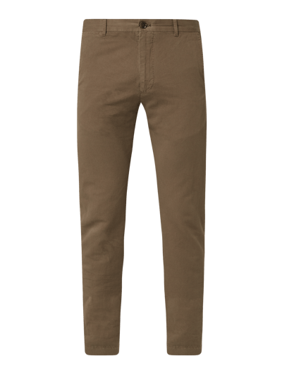 JOOP! Collection Chinosy o kroju slim fit z dodatkiem lnu Oliwkowy 2