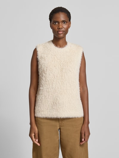 Christian Berg Woman Pullunder aus Effektgarn mit Rundhalsausschnitt Sand 4