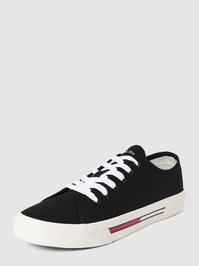 Tommy Jeans Sneakers met labeldetails, model 'CANVAS' Zwart - 1