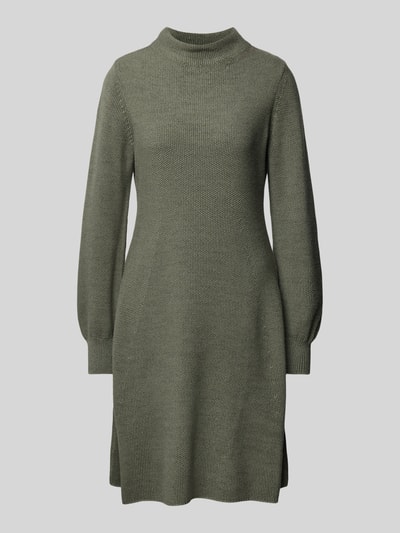 monari Knielanges Kleid mit Turtleneck Oliv 2