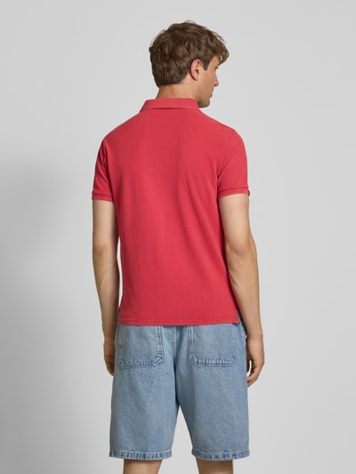 Superdry Koszulka polo o kroju regular fit z wyhaftowanym logo Czerwony 5