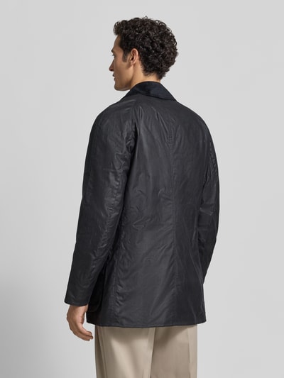 Barbour Taillierte Funktionsjacke aus gewachster Baumwolle Modell 'BRISTOL' Marine 5