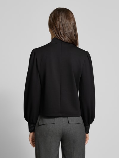 monari Sweatshirt mit Stehkragen und Cut Out BLACK 5