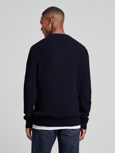 MCNEAL Gebreide pullover met ronde hals Marineblauw - 5