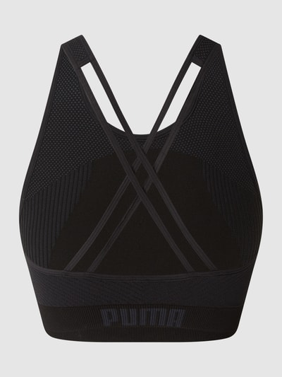 PUMA PERFORMANCE Crop Top mit Label-Details Black 3