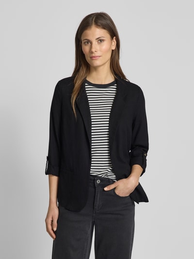 Vero Moda Loose Fit Kurzblazer aus Viskose-Leinen-Mix Modell 'JESMILO' Black 4