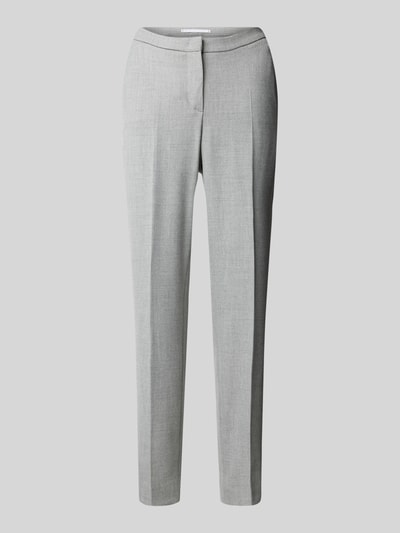 Raffaello Rossi Slim fit stoffen broek in verkorte pasvorm, model 'DORO' Middengrijs gemêleerd - 2