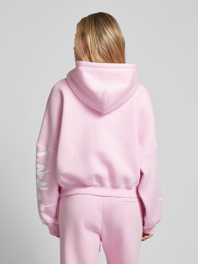 Review Hoodie met steekzakken Lichtroze - 5