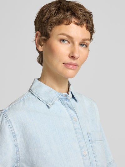 Tommy Hilfiger Relaxed Fit Jeansbluse aus reiner Baumwolle Hellblau 3