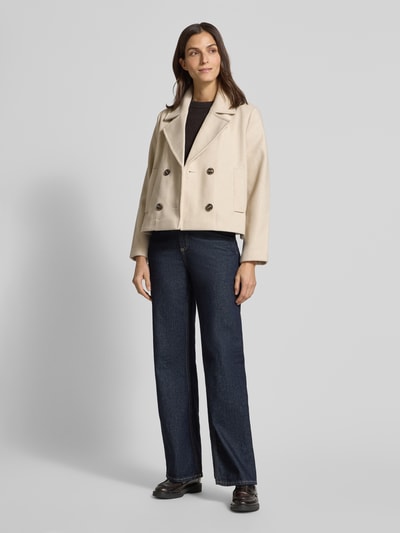 Vero Moda Korte trenchcoat met dubbele knoopsluiting, model 'VINCEMIA' Beige - 1