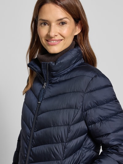 Christian Berg Woman Selection Steppmantel mit Kapuze Dunkelblau 3