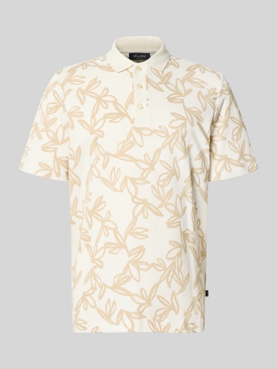 MAERZ Muenchen Koszulka polo o kroju regular fit z detalem z logo Piaskowy 2