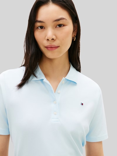 Tommy Hilfiger Regular Fit Poloshirts aus Baumwoll-Mix Hellblau 3