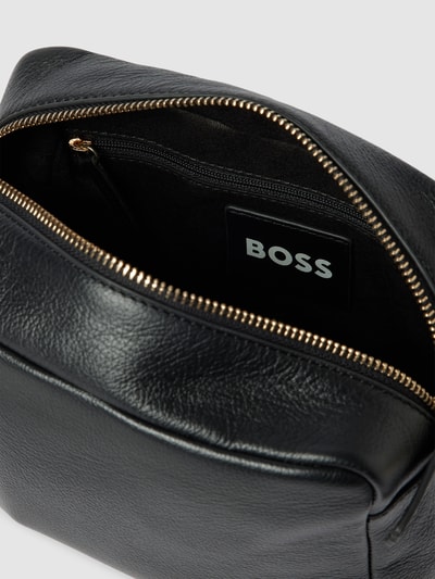 BOSS Handtasche aus Rindsleder in unifarbenem Design Black 5