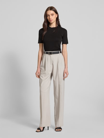 moves T-shirt met geschulpte zoom Zwart - 1