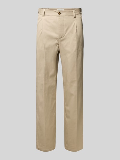 Casual Friday Hose mit Bügelfalten Modell 'PIERCE' Beige 2