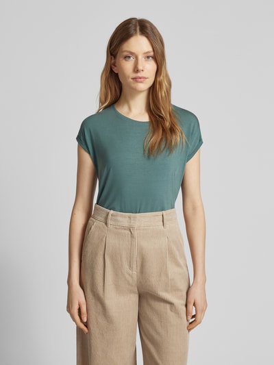 Vero Moda Regular Fit T-Shirt aus Lyocell-Mix Modell 'AVA' Ocean 4